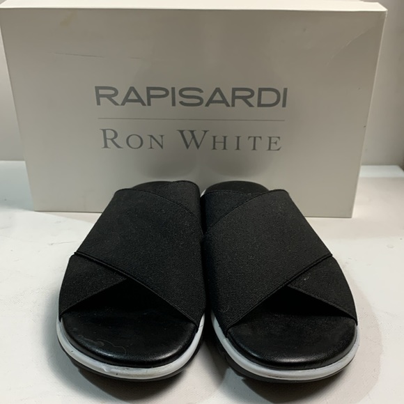 Rapisardi by Ron White "Eres" Multi Fit Elastic Slide Sandals (5.5/36) - Picture 2 of 5